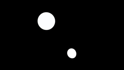 Fototapete - Light vector background with bubbles. A light bulb in the dark...