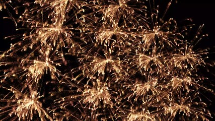 Poster - Fireworks festival happy new year. colorful fireworks abstract in the evening