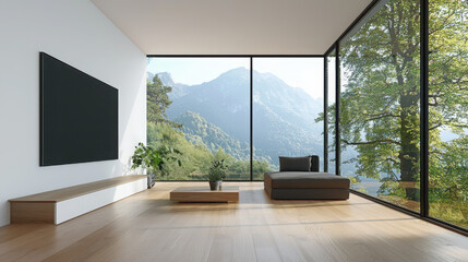 Poster - Enhancing your space modern control panel minimalist room with natural elements home environment interior design concept