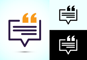 Aufkleber - Testimonial icon, Quote icon, Quotation mark sign