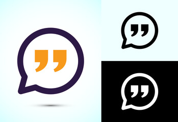 Aufkleber - Testimonial icon, Quote icon, Quotation mark sign