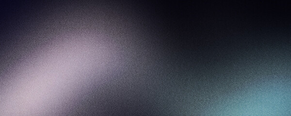 Wall Mural - Dark grainy banner background white teal black color gradient abstract