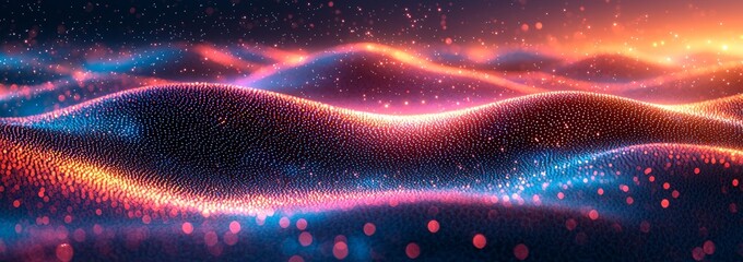 Wall Mural - a contemporary backdrop features a purple space meteor shower and shooting stars. an abstract depict