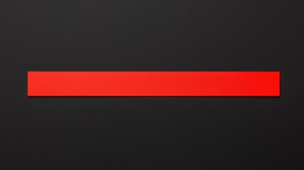 Poster - Bold Red Rectangle Over Black Background for Modern Design Projects