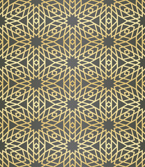 Poster - Islamic background with traditional style arabic. Seamless pattern for card, background, fabric or abstract design. Muslim ornament.