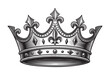 © tarakacraft - luxury crown sketch hand dawn drawing vector illustration