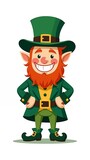 st patricks day leprechaun illustration 