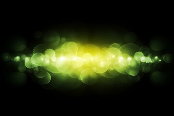 Poster - Bright and Dazzling Green Abstract Background with Soft Bokeh Lights and Ethereal Glow for Artistic and Creative Projects