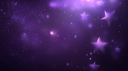 Wall Mural - Purple Starry Night Sky Background