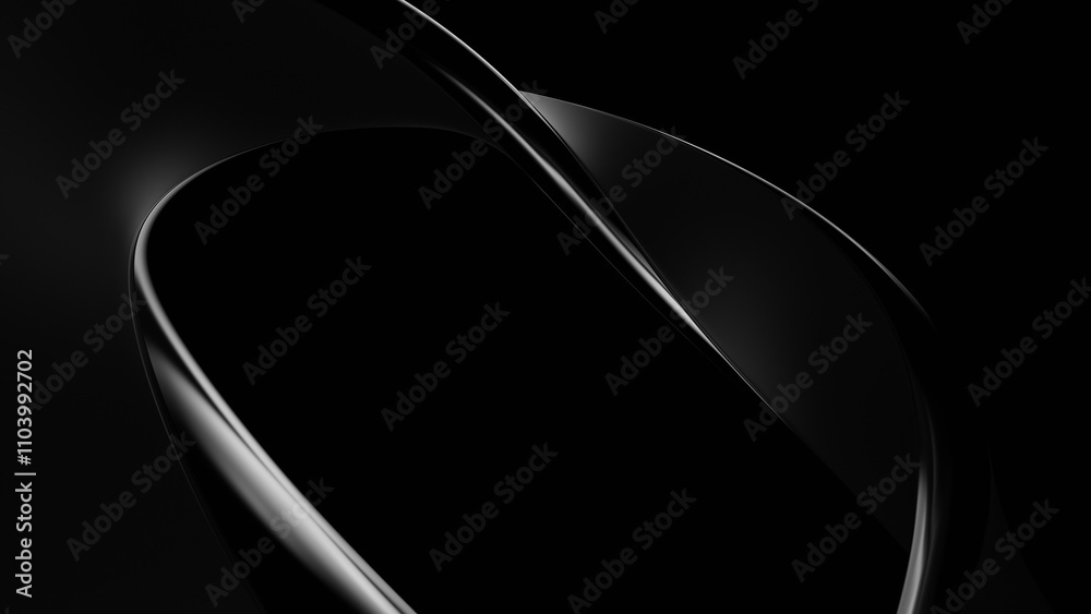 3d Abstract black background Illustration. 3d rendering illustration ...