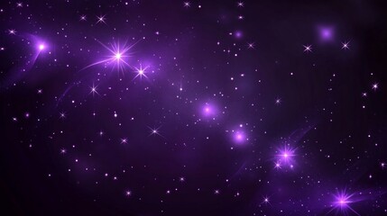 Wall Mural - Purple Cosmic Starscape