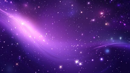 Wall Mural - Purple Cosmic Galaxy Background
