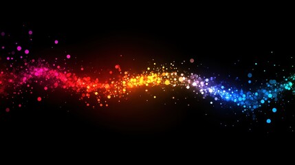 Poster - Colorful Abstract Background with Bright Sparkling Bokeh Effect