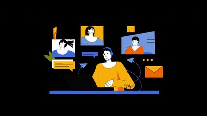 Poster - Flat Concept Animation