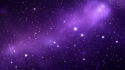 Wall Mural - Stunning Purple Space Background with Stars