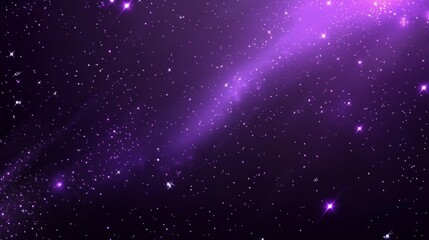 Wall Mural - Purple Deep Space Galaxy Background
