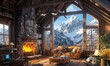 © Аrtranq - Cozy Cabin with Mountain View and Fireplace