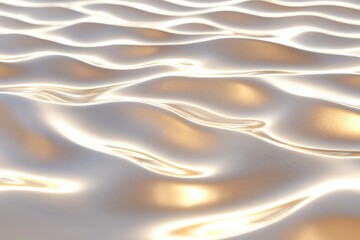 Poster - Abstract close-up of shimmering golden waves, creating a tranquil and fluid atmosphere.