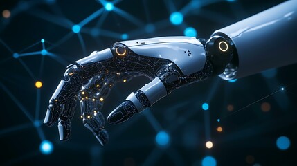 Professional using smart AI-driven tools, with global network connections and futuristic data displays