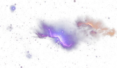 Wall Mural - amazing purple galaxy with stars and nebula background, night sky
