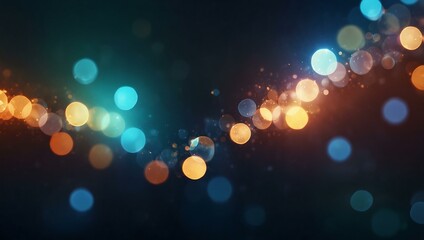 Abstract light flare pattern with blue bokeh reflection.