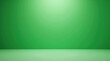 © StockShop - Minimalist Green Background for Product Presentation, High-Definition Abstract Backdrops with Floor and Wall Setup