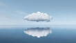 © eliot - clouds in the blue background and reflections  in the water