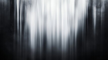 Wall Mural - Abstract vertical light streaks in black and white gradient design