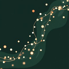 Poster - Festive Christmas-themed vector background with decorative elements and a space for custom text, perfect for holiday designs
