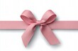 © ArtCookStudio - Decorative pink ribbon with bow for gifts and special occasions