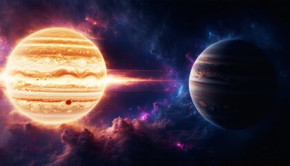 Wall Mural - stunning beautiful outer space background. sci-fi cosmic wallpaper.