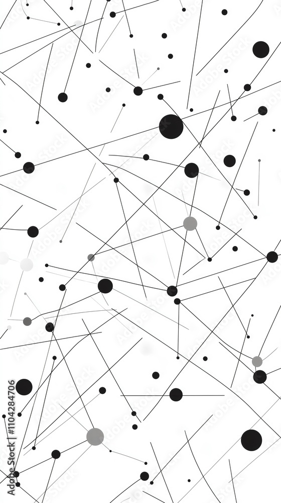 Abstract circle shape graphic design white black background vector element geometric digital concept symbol art pattern round