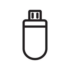 Poster - Flashdisk flat icon vector design illustration isolated on white background, computer accessories vector design. 