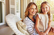 © peopleimages.com - Girl, mother and portrait by home for bonding, relax and love with support, care and happiness. Young child, face and daughter with mom as family for relationship, development and weekend in Texas