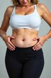 © Dariya - woman measuring her belly