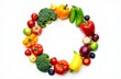 © Dariya - fruits are laid out in a circle
