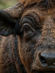 Canvas Print - Close-up of an African buffalo.