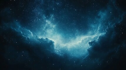 Beautiful night sky with stars and the Milky Way galaxy space background