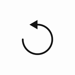 refresh arrow icon sign vector