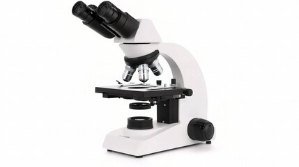 Poster - modern laboratory microscope for scientific research and analysis