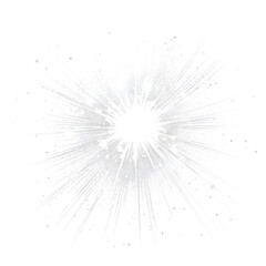 Aufkleber - Glowing star radiating light beams on a transparent background, creating a magical and ethereal effect
