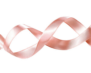 a pink ribbon in a shape of a infinity