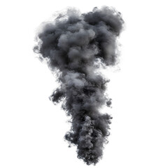 Aufkleber - Smokey haze with swirling wisps isolated on transparent background, ideal for digital blending