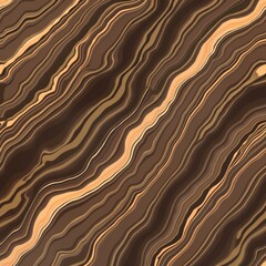 Aufkleber - Abstract seamless pattern design with brown and tan streaks resembling marble. Modern design for floor or wall decor. Natural stone texture in a sophisticated style. The lines create a flowing effect.