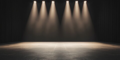 Poster - Stage lighting setup studio photography dark environment low angle creative expression techniques