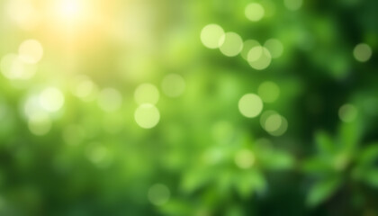 Wall Mural - beautiful holiday background of green bokeh isolated with white highlights, png