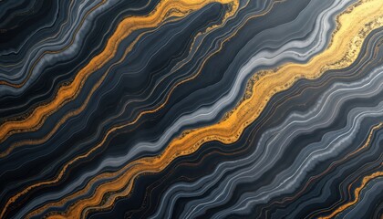 Aufkleber - Abstract luxurious marble texture. Dark gray, black background with golden veins. Elegant design perfect for interior design inspiration. Luxurious style. Modern elegant look. High quality marble