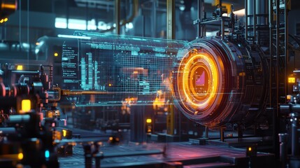 Poster - exploring digital twin visualization in a futuristic industrial mac environment