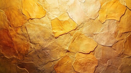 Poster - Textured Wall Background with Warm Earthy Tones and Unique Patterns