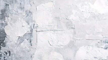 Poster - Textured White Wall Background with Subtle Details and Variations